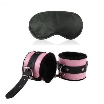 Exotic Accessories of Leather Handcuffs Bondage Rope Anklets Blindfold Eye Mask for Men Women Fetish Bdsm Adults Games Sex Toys 4