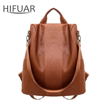 

Women Backpack Female Rucksack High Quality PU Leather Small Backpack For Women Anti-theft Design Women's Shoulder Bag Pack