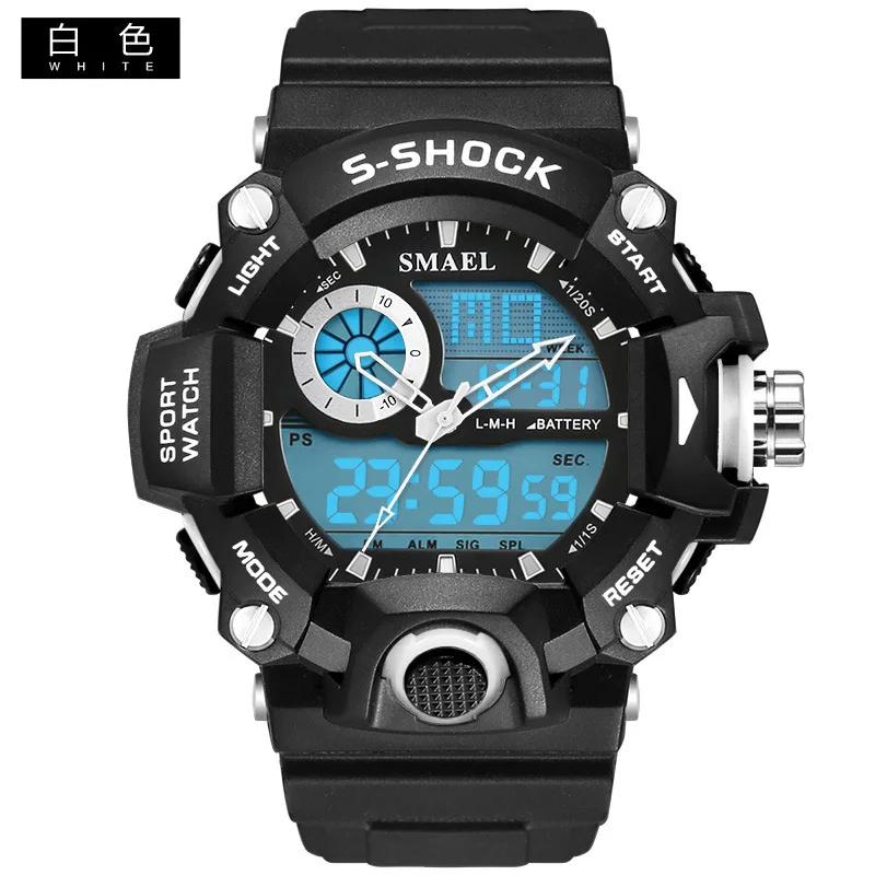 

Sml smael 1385 Men Multi-functional Outdoor Mountain Climbing LED Watch Teenager Sports Waterproof Electronic Watch