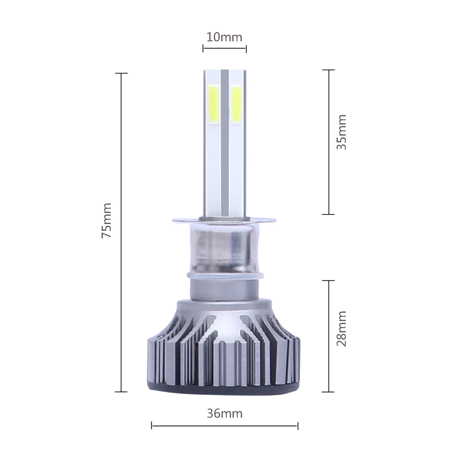

9-32V Car LED Lights Replacement Lamps Parts Waterproof Bulbs X15-COB H1 8000LM