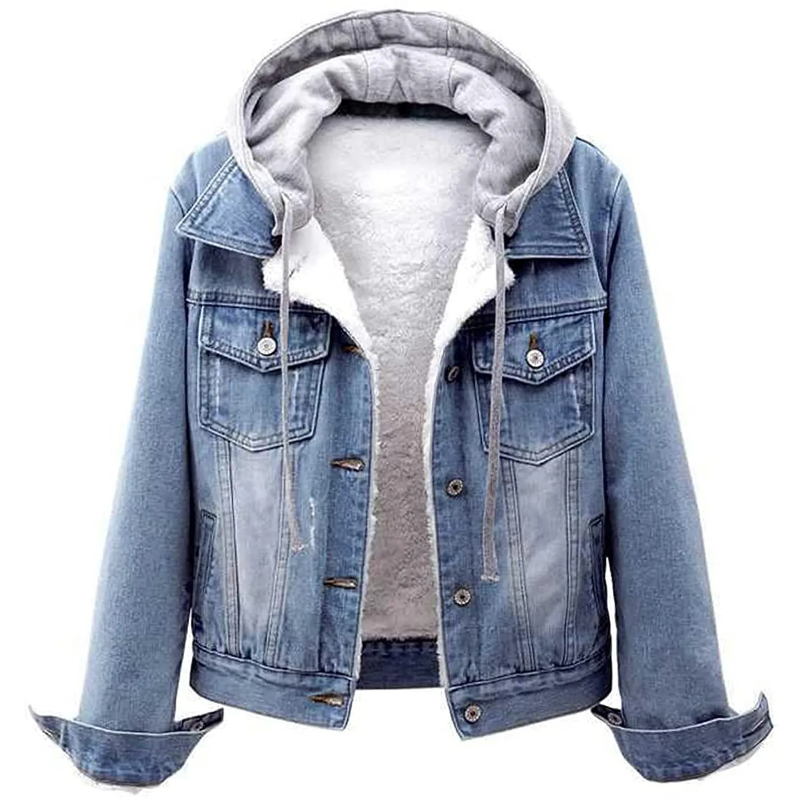Denim Jacket For Women Winter Vintage 