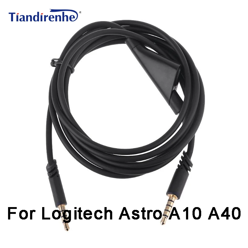 Headphone cable Audio Cable Wire 2 Meter For Logitech Astro A10 A40 cables For iphone PC Gaming Headset Accessories cable ROHS