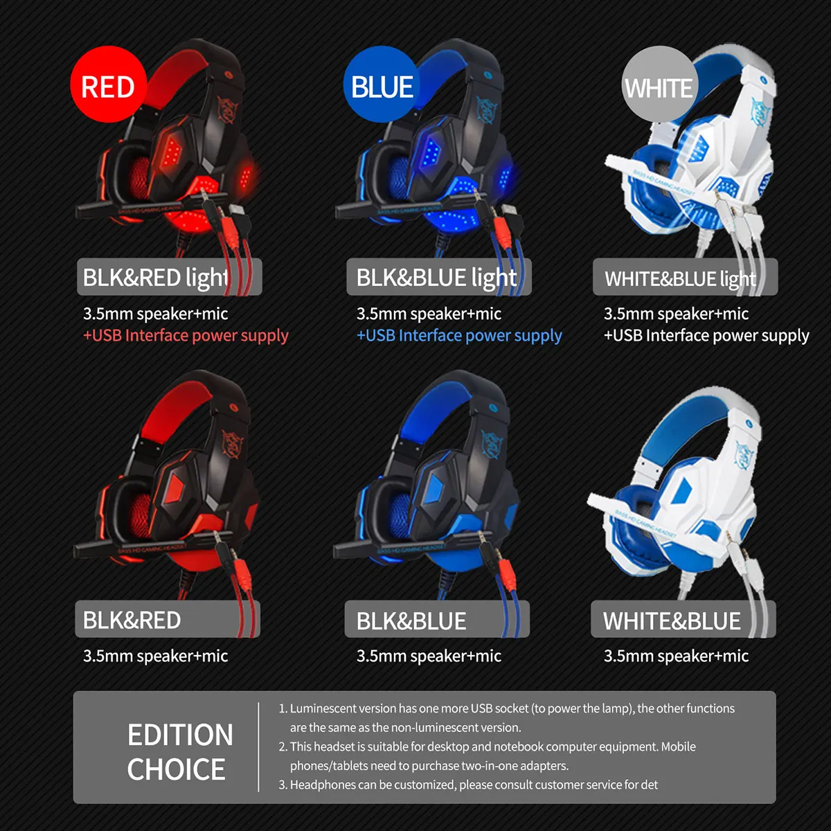 PC780 Проводные Игровые наушники 3,5 мм HIFI бас стерео игровая гарнитура светодиодный мигает Игровые наушники с микрофоном USB разъем