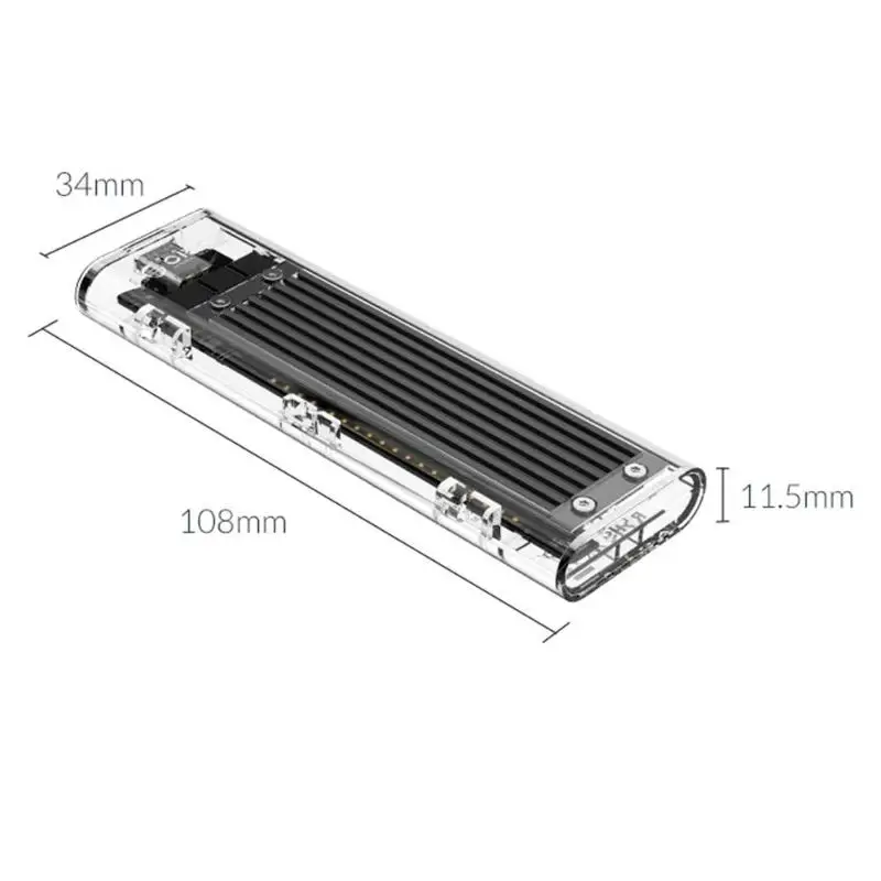 ORICO SSD HDD корпус NGFF для USB3.1 TYPE-C M.2 SSD коробка для жесткого диска 5 Гбит/с 2 ТБ Портативный HDD Чехол