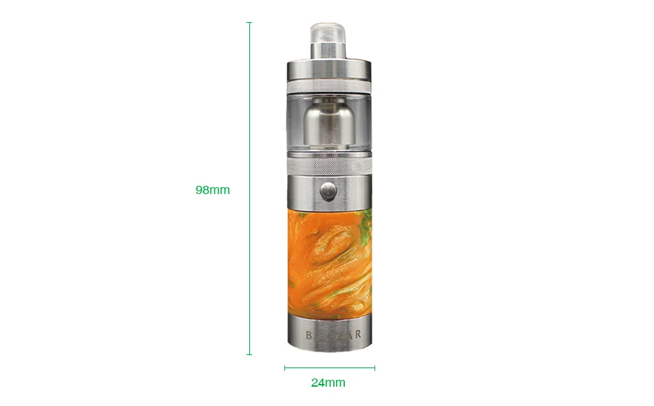 CoilART Blazar 18350 комплект MTL с 4 мл атомайзером и 6 уровнями воздушного потока питание от 1 шт. 18350 батарея электронная сигарета Vape Kit Vs Vinci
