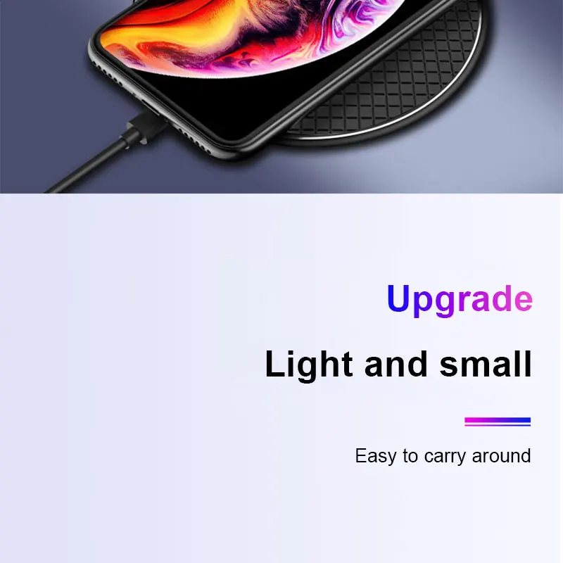 AOXIN 10 W Qi Быстрое беспроводное зарядное устройство для iPhone Xs Max 8 samsung S9 S10 Plus Note 10 Беспроводное зарядное устройство для телефона зарядное устройство 9V 5V 2A