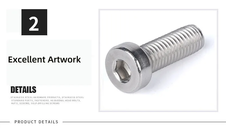 304 Flat hex head self tapping detail 4