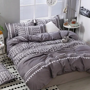 

Thumbedding Brown Bedding Set Indian Tribal Pattern Simple Duvet Cover King Size Queen Full Twin Single Unique Design Bed Set