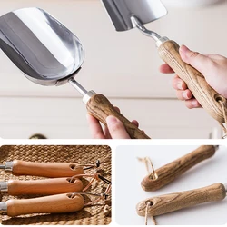 Mini outil de jardinage Portable, 3 pièces, tête en métal, pelle, râteau, plante de jardin, sol, levée de fleurs, manche en bois, ensemble d'outils de jardin 