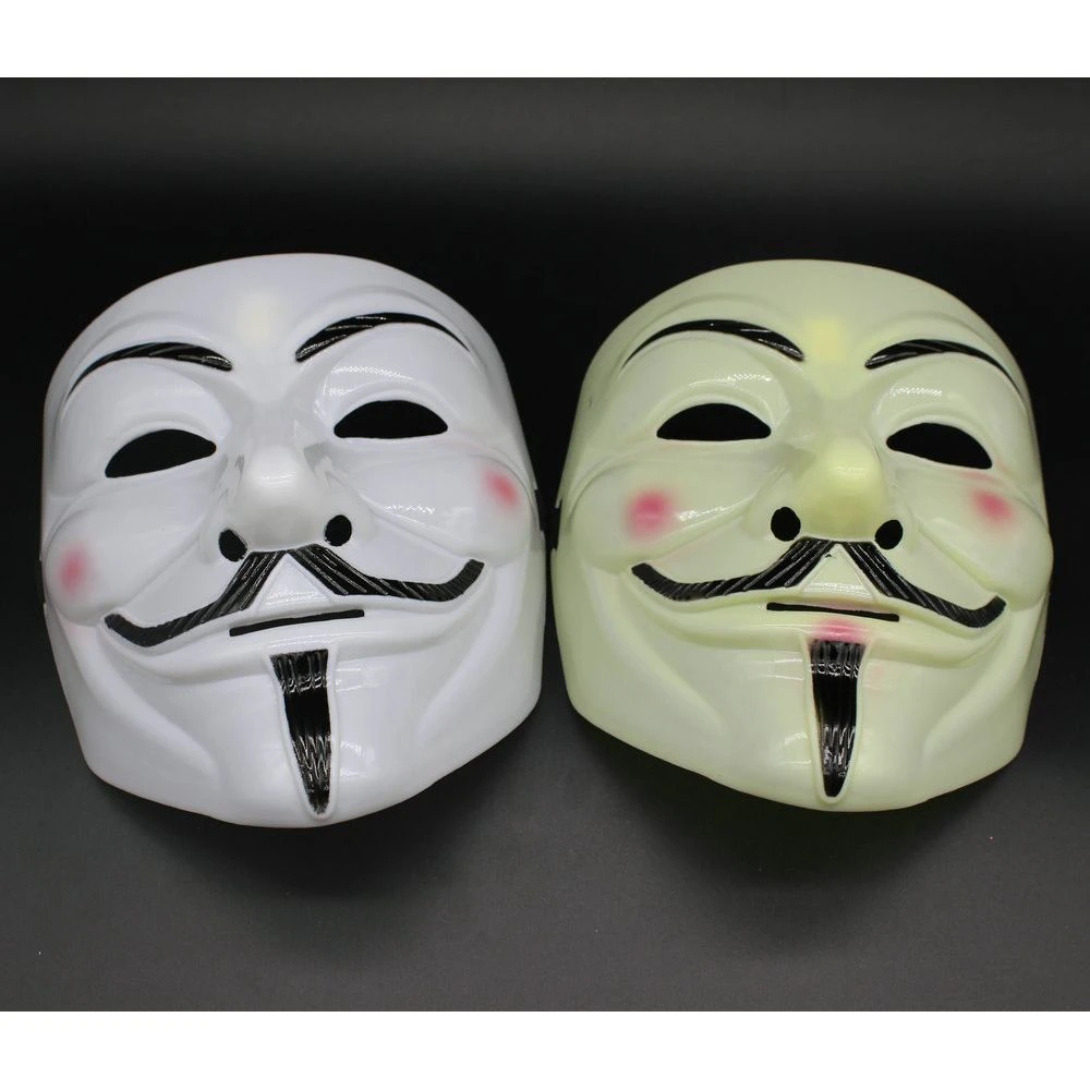 V For Vendetta Mask Halloween Horror Masks Party Maske Masquerade Cosplay  Scary Masque Funny Terror Mascara Villain Joke Maska - Masks & Eyewear -  AliExpress