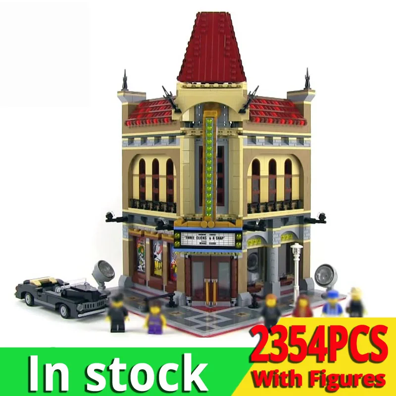 

Compatible with LegoINGlys Creator 10232 15006 Palace Cinema House Model Building Kits Blocks Bricks Education Toys Christmas