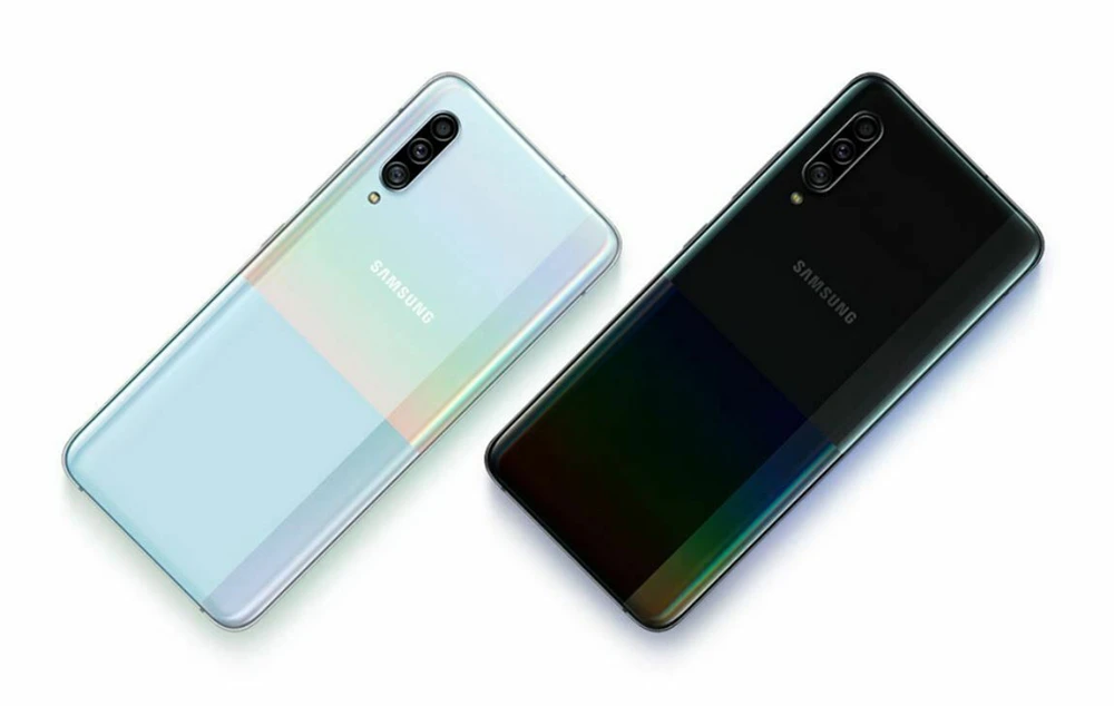 Samsung Galaxy A90, 5G, A9080, мобильный телефон, две sim-карты, четыре ядра, 6,7 дюймов, тройная камера, 8 Гб ram, 128 ГБ rom, NFC, 4500 мА/ч, NFC