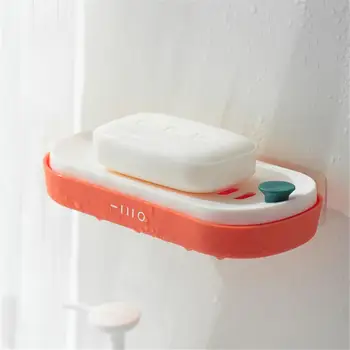

Home Soap Holder Container Soap Dishes Soap Box Shelf Drai Kitchen Sink Sponge Stand Bracket Kitchen Bathroom Products #319