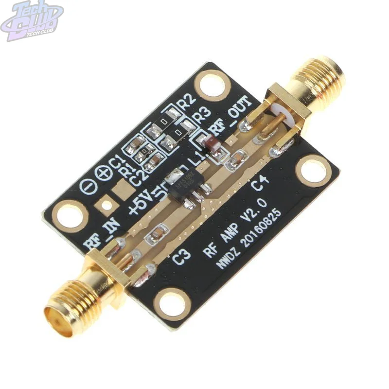 Ultra-low Noise Broadband Amplifier High Linearity LNA 0.05-4GHz NF = 0.6dB RF FM HF VHF / UHF Ham Radio Modules