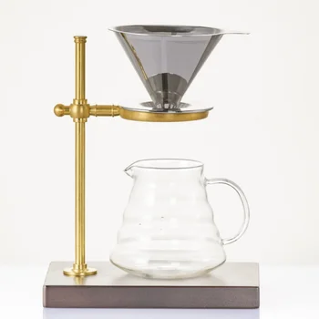 

Coffee Filter Screen Stainless Steel Hand Made Coffee Pot Filter Paper Free Filter Screen Drip Funnel Tea Filter Cup