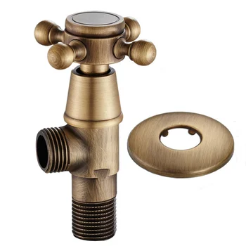 

1 Pc Bathroom Angle Valve Brass Solid Vintage Shut Off Vavle for Sink Toilet Basin Kitchen
