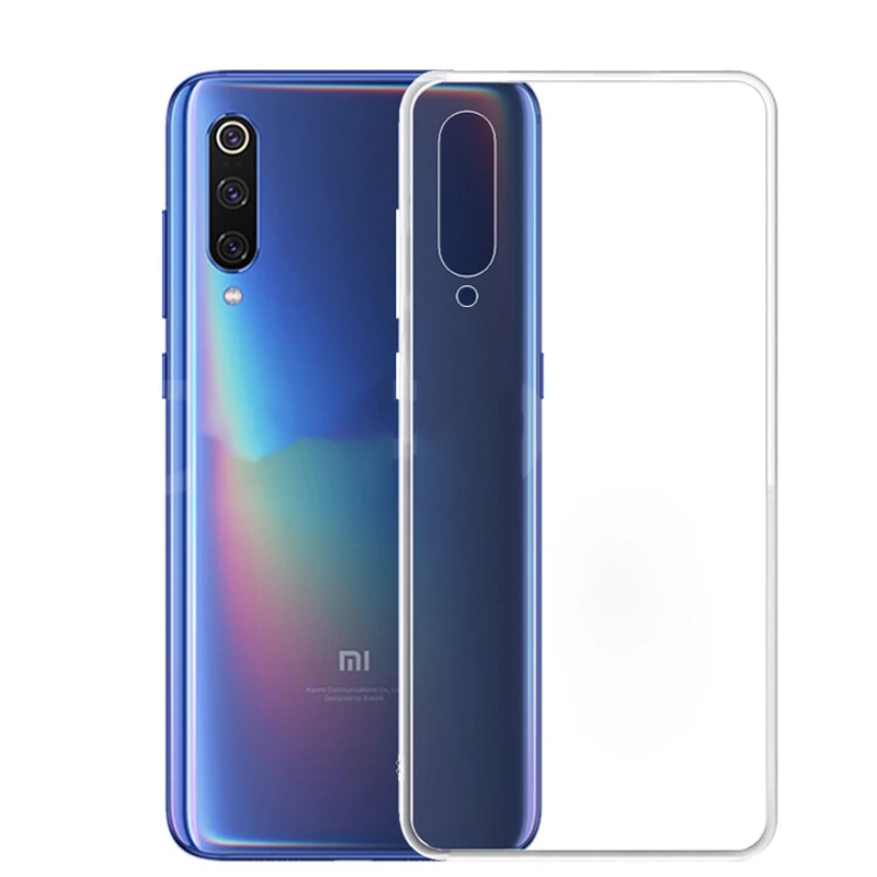 Мягкий чехол из ТПУ для сотового телефона Xiaomi Mi 9 SE прозрачный силиконовый