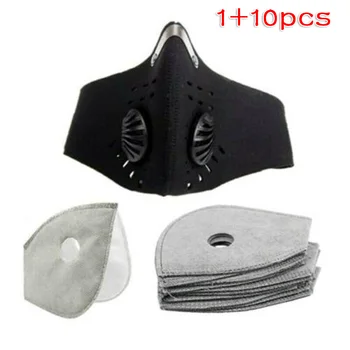 

Washable Anti-PM2.5 Dust Face Cover Mouth Muffle W/ Breathing Valve Breathble