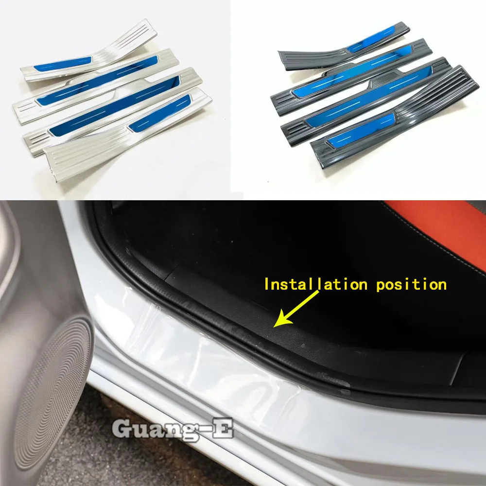 Автомобильный стиль нержавеющая сталь педаль порог Накладка на крышка