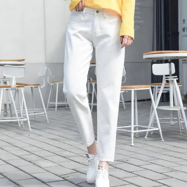 2020 рваные джинсы женские с высокой талией бойфренд для женщин плюс размер синий