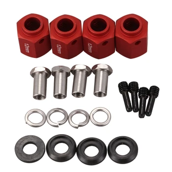 

4PCS Hex Wheel Hubs for TRX-4 TRX4 1:10 RC Crawler Aluminum Wheel Hub 10Mm
