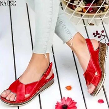 

Women Sandals Summer 2020 Female Shoes Woman Peep-toe Wedge Comfortable Sandals Slip-on Flat Sandals Female Sandalias