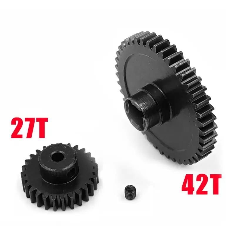 Металл Diff основной Шестерни 42T + мотор 27T для 1/18 WLtoys A959-B A969-B A979-B K929-B RC автомобилей
