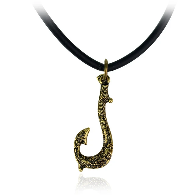 Disney Moana Figures Toy Weapon Fishing Hook Magic Stone Necklace Key Ring  Handmade Braided Leather Rope Kids Girls Gift - AliExpress