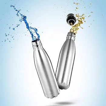

750ml Sports Water Bottle Single Wall Stainless Steel Uninsulated Steel Water Bottles Reusable Leak Spill Proof PBA Free gym cup