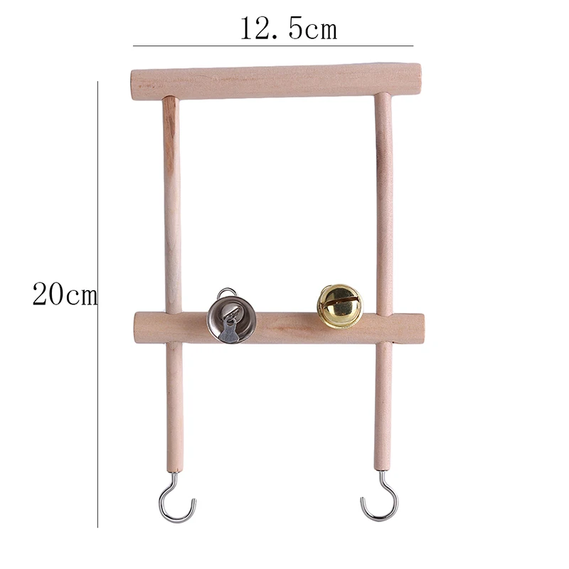 Деревянная подставка лестницы альпинист птица игровая площадка игрушка Двойная сетка для домашних животных Птица Попугай игрушки качели клетка для птиц подвесные жевательные игрушки для птиц