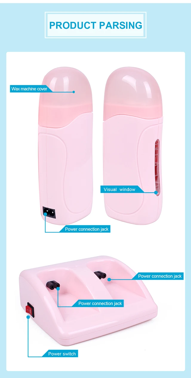 Professional CE Certificate Double Depilatory Wax Heater Roll On Two Seat Roll-On Wax Depilatory Heater