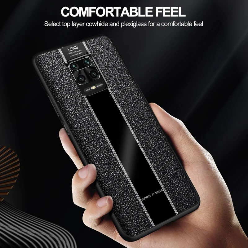 GRMA Original Genuine Leather Cover for Redmi Note 9S 9 Pro Max Case Silicone Edge Shockproof Cover for Xiaomi Mi 10 Pro Case GRMA Original Genuine Leather Cover for Redmi Note 9S 9 Pro Max Case Silicone Edge Shockproof Cover for Xiaomi Mi 10 Pro Case