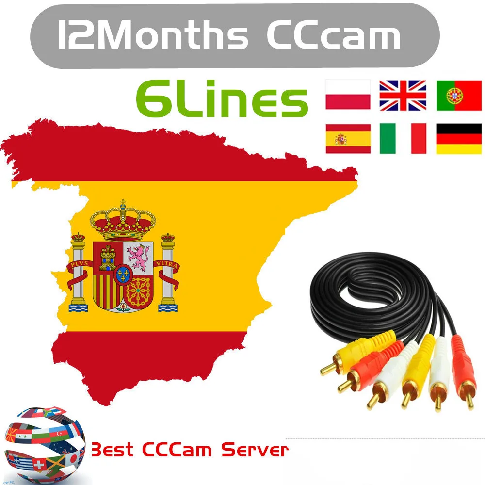 Лучший Европейский CCCam cline 1 год для Испании Польша Португалия Германия
