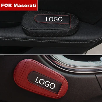 

Car Accessories Soft and Comfortable Foot Support Cushion Car Door Arm Pad Car Styling For Maserati logo Ghibli Quattroporte