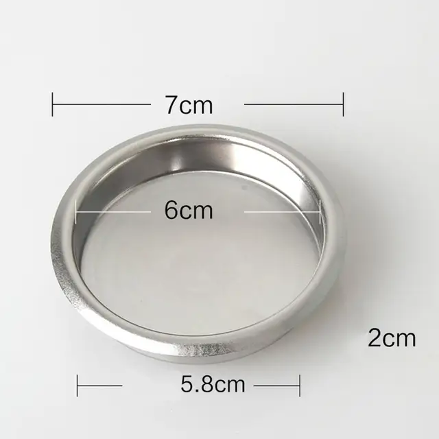 58 Mm -Es Mini Fém Vak Szűrő Hátfluzalmú Betét Kosár Eszpresszó Kávéfőzőhöz - Image 6