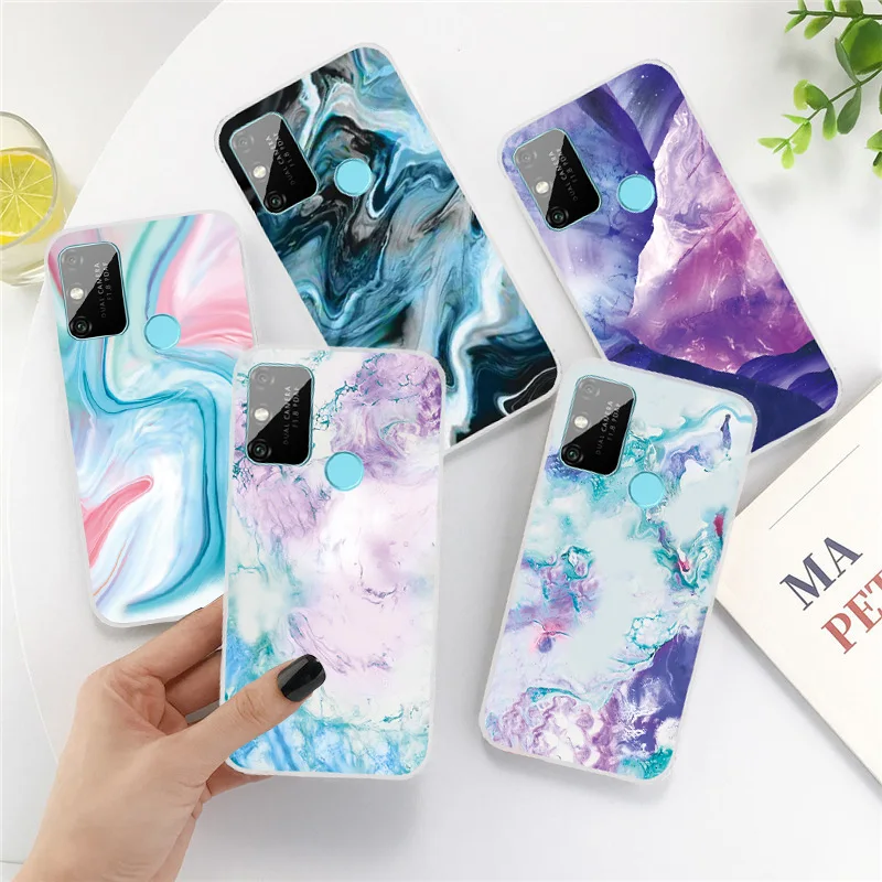 

Anti-knock Transparent Marble TPU Phone Case For Huawei Honor 4A 4C 4X 5A 5C 5X 6A 6X 7A 7C 7X Clear Silicone Soft Back Cover