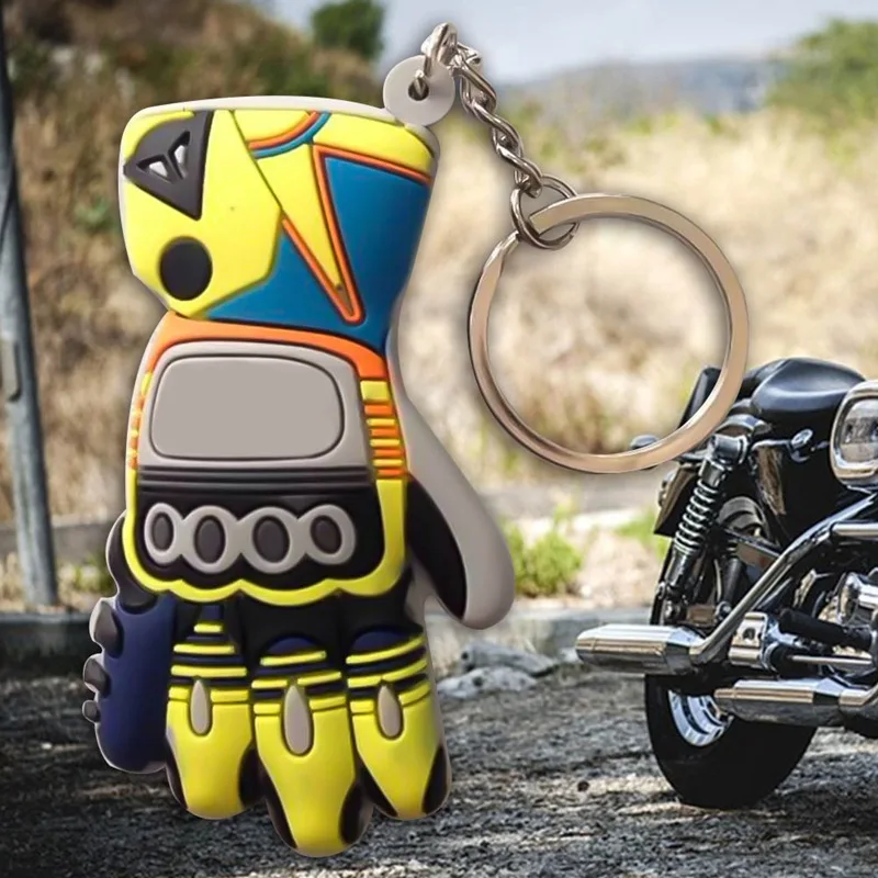 

For Motor Key Chain KeyChain 3D KeyRing Key HolderRubber Gloves Motorcycle For Men And Women 2020