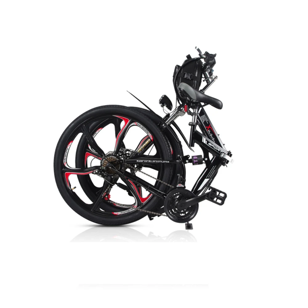 Clearance - 21 26 - Inch Folding Electric Bike Speed Mountain Bike 48v Lithium Mini Long Rang Ebike Battery Pack Adult Smart Lcd 1