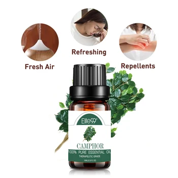 

Elite99 10ml Camphor Essential Oils for Home Air Care Humidifier Aromatherapy Repellents Refreshing Body Relieve Essential Oil