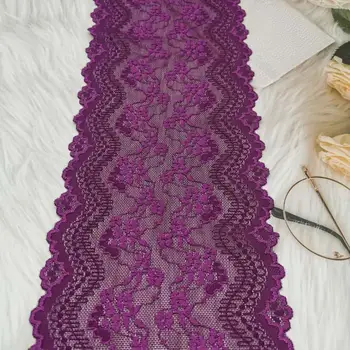 

15CM wide rose purple soft skin-friendly stretch lace DIY underwear panties underwear clothing accessories dress skirt