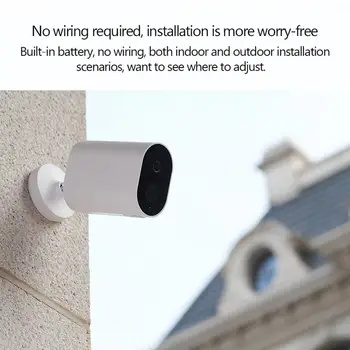 

FOR Xiaomi Mijia Smart IP Camera With Battery Gateway 1080P AI Humanoid Detection APP Control Outdoor Wireless Smart Camera