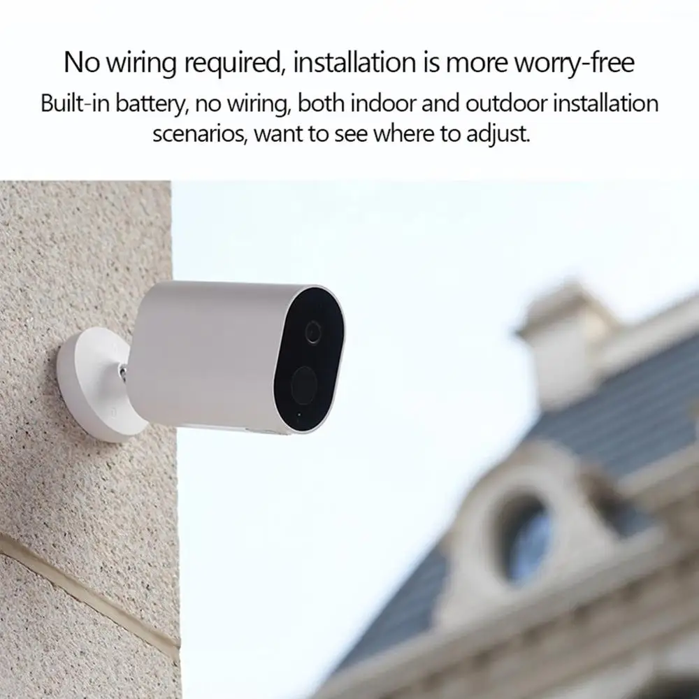  FOR Xiaomi Mijia Smart IP Camera With Battery Gateway 1080P AI Humanoid Detection APP Control Outdo