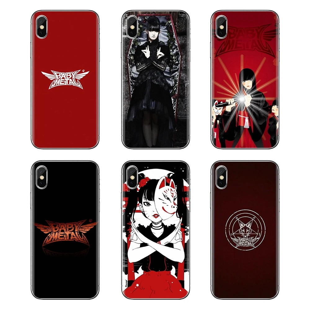 Soft Transparent Cases Covers For iPod Touch Apple iPhone 4 4S 5 5S SE 5C 6 6S 7 8 X XR XS Plus MAX babymetal |