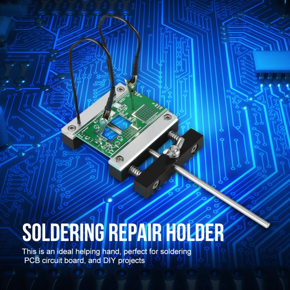 1 комплект металлическая монтажная плата паяльная станция пластина pcb держатель с двумя суппорт зажим