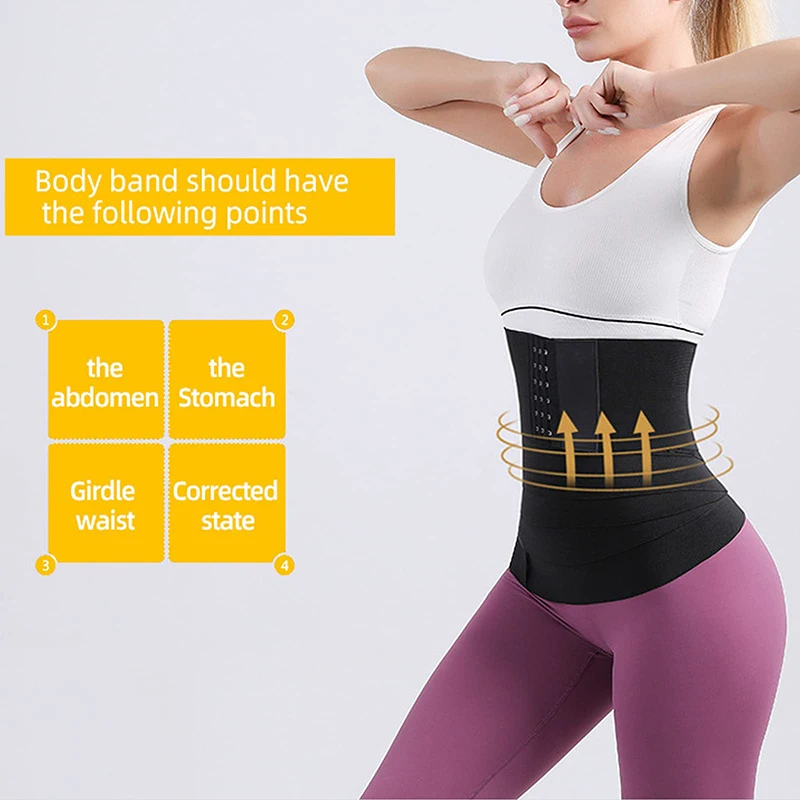 Buckle Snatched Waist Trainer Bandage Wrap Shapewear Tummy Control Corset Body Shaper Hook Trimmer Slimming Hourglass Belt Strap best shapewear for lower belly pooch