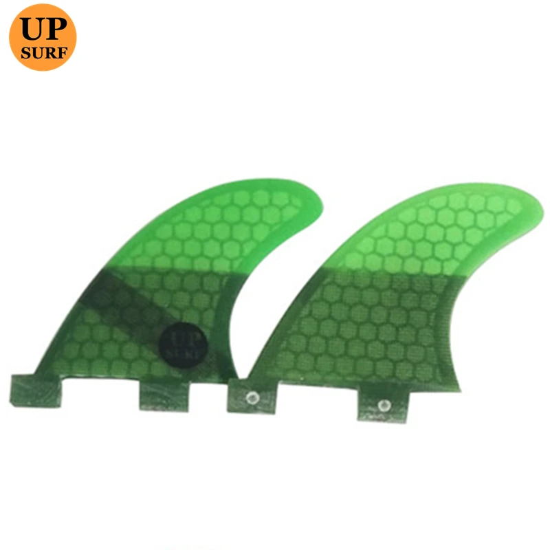 Surfing 2Pcs/3pcs Double Tabs Fins S/M/L/GL Fin Honeycomb Fibreglass Fins free combination fin set up Double Quilhas upsurf