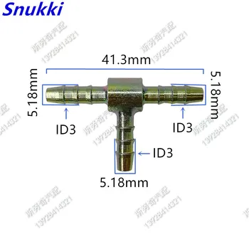 

ID3 universal Tee connector T connector Fuel line quick connector Metal fittings 5pcs a lot