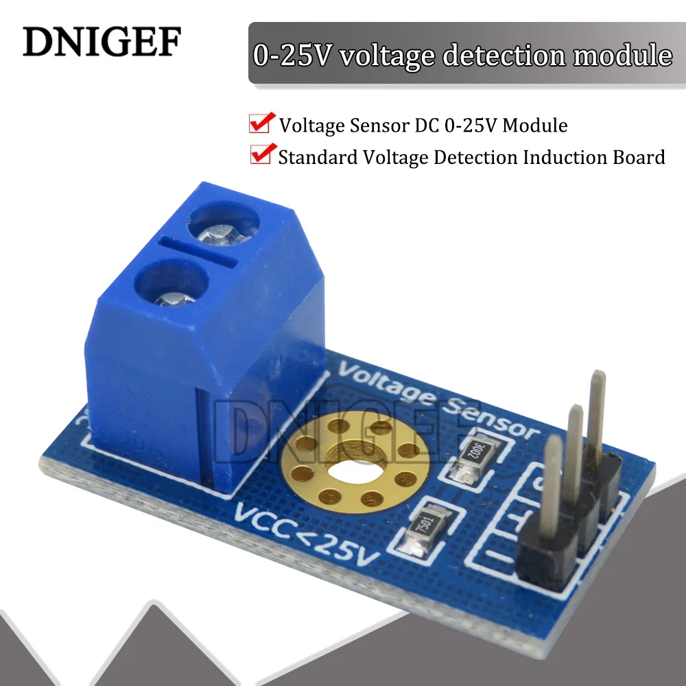 Voltage Sensor DC 025V Module Standard Voltage Detection Induction