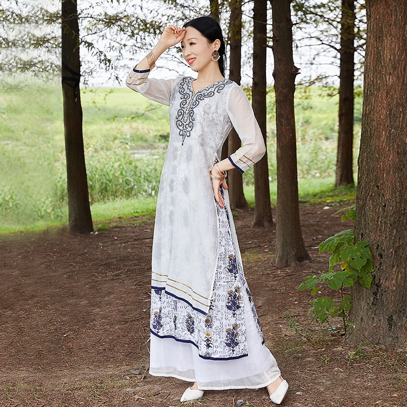 New Nepal Clothing Long Robe Indian Traditional Clothes Oriental