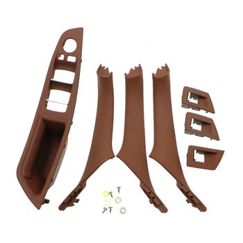 

RHD Car Interior Door Handle Inner Door Panel Pull Trim Cover for -Bmw 5 Serie F10 F11 520 525